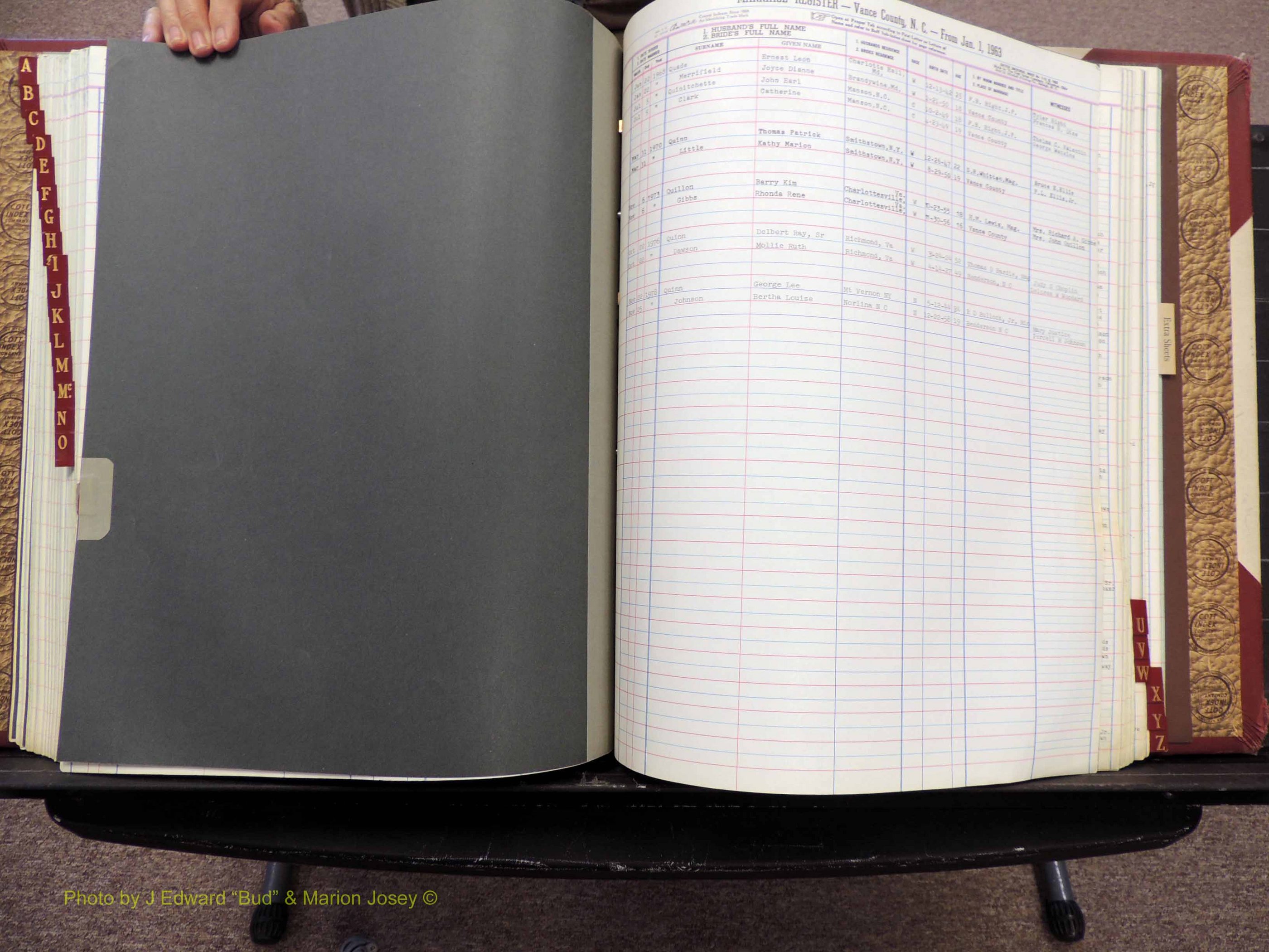 Vance Co, NC, Marriages, A-Z, 1963-1978 (215).JPG