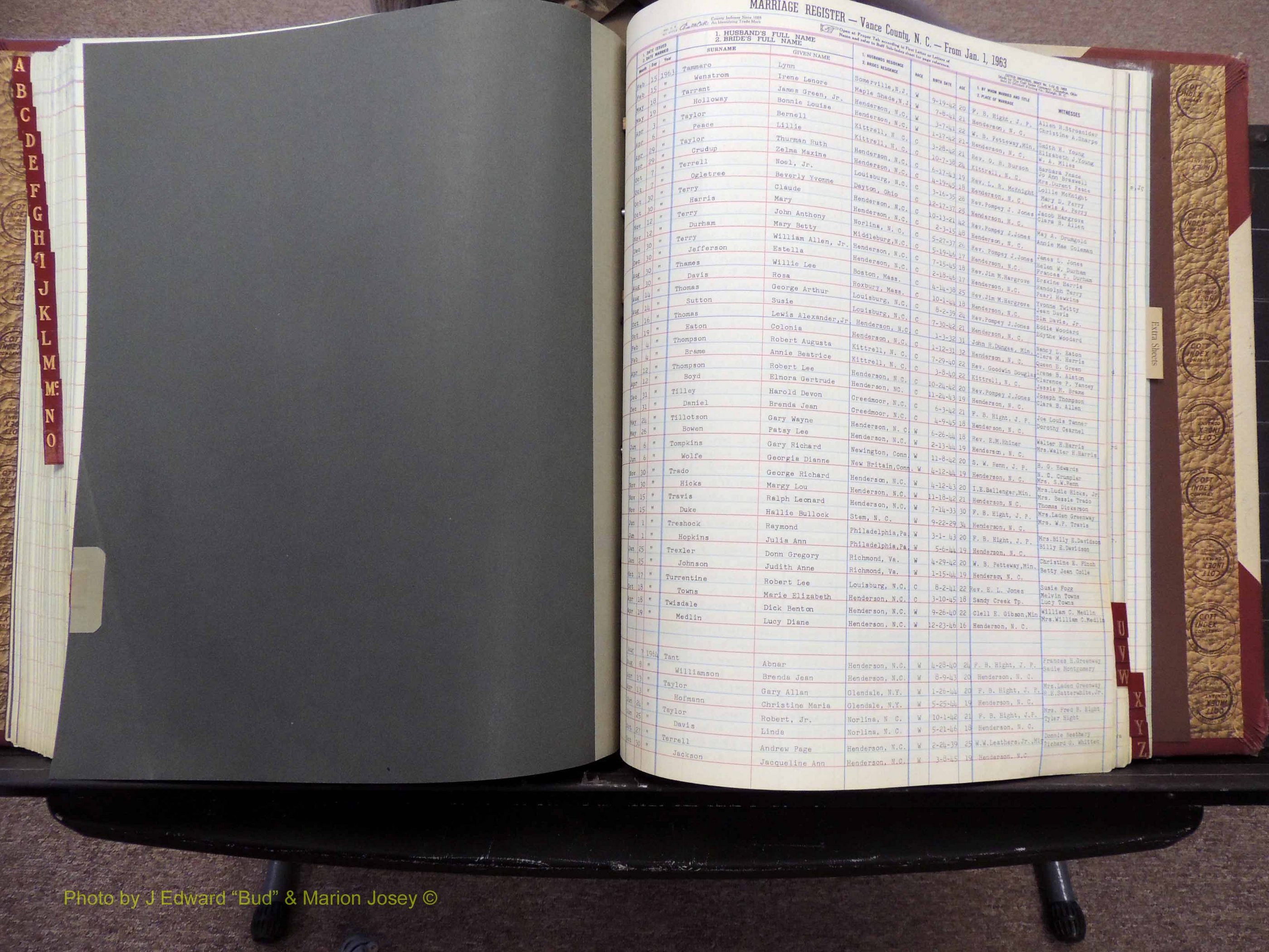 Vance Co, NC, Marriages, A-Z, 1963-1978 (236).JPG