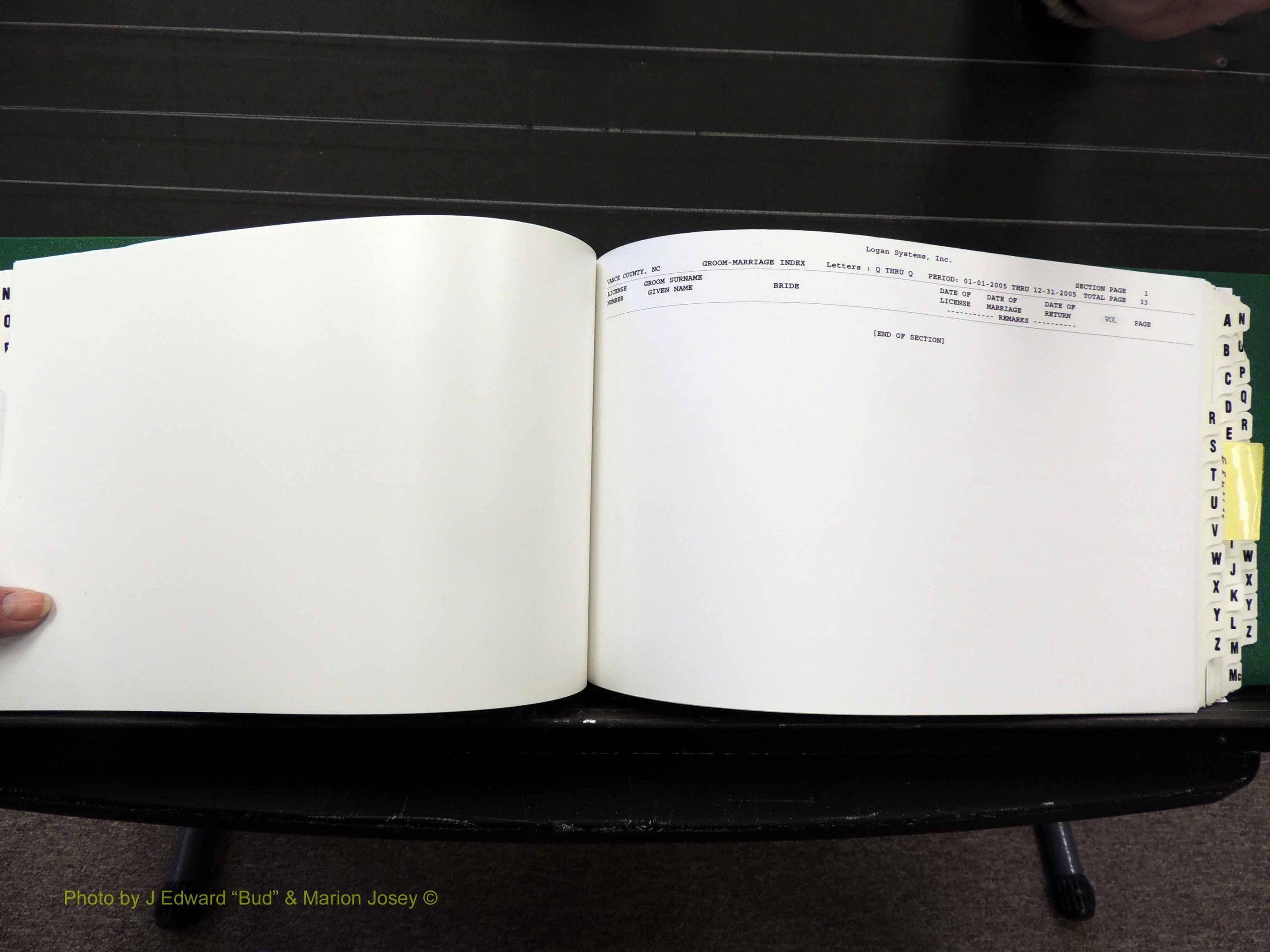 Vance Co, NC, Marriages, A-Z, 2005-2010 (203).JPG