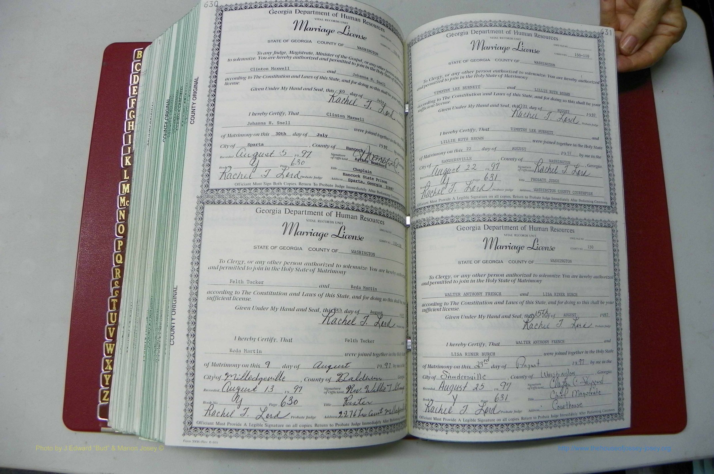Wash GA, Marr. Book Y, 1990 - 1998, P 630-631.JPG