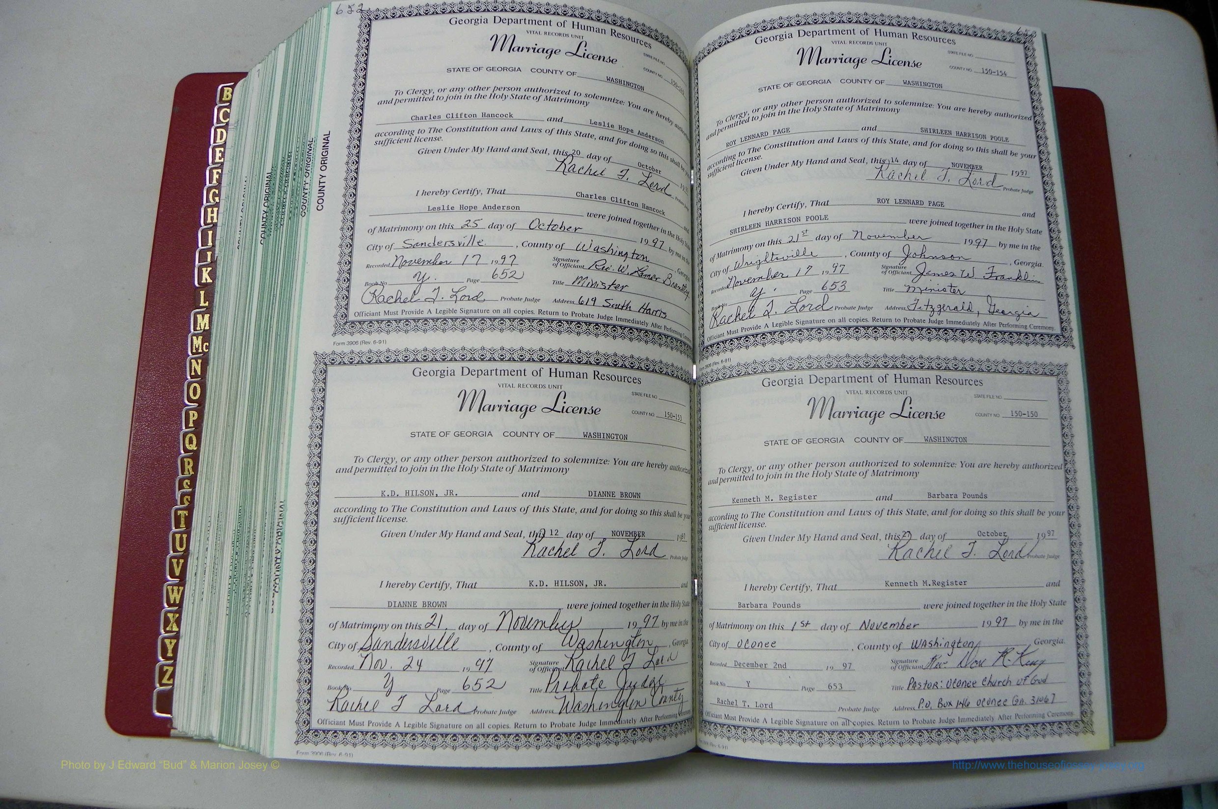 Wash GA, Marr. Book Y, 1990 - 1998, P 652-653.JPG