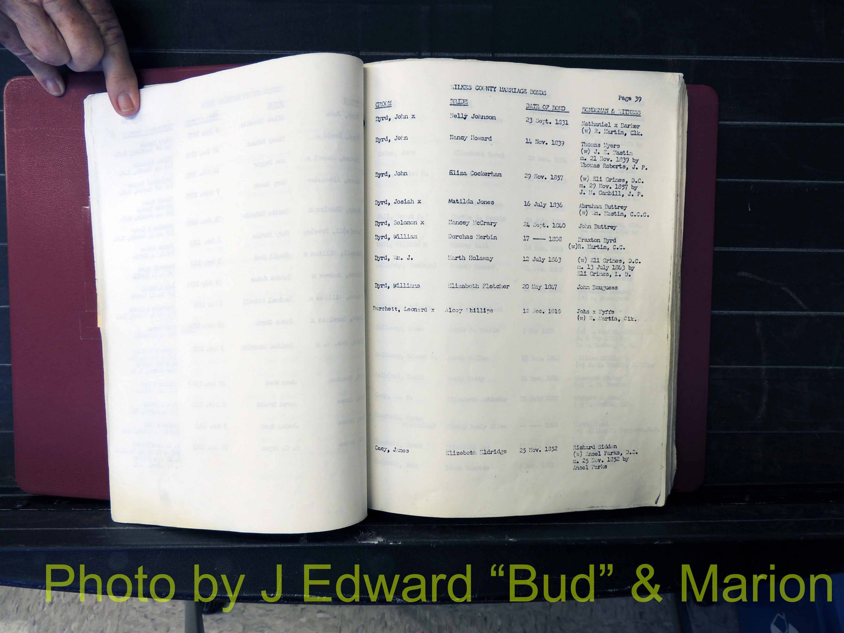 Wilkes Co, NC, Marriage Bonds, 1830's up (140).JPG