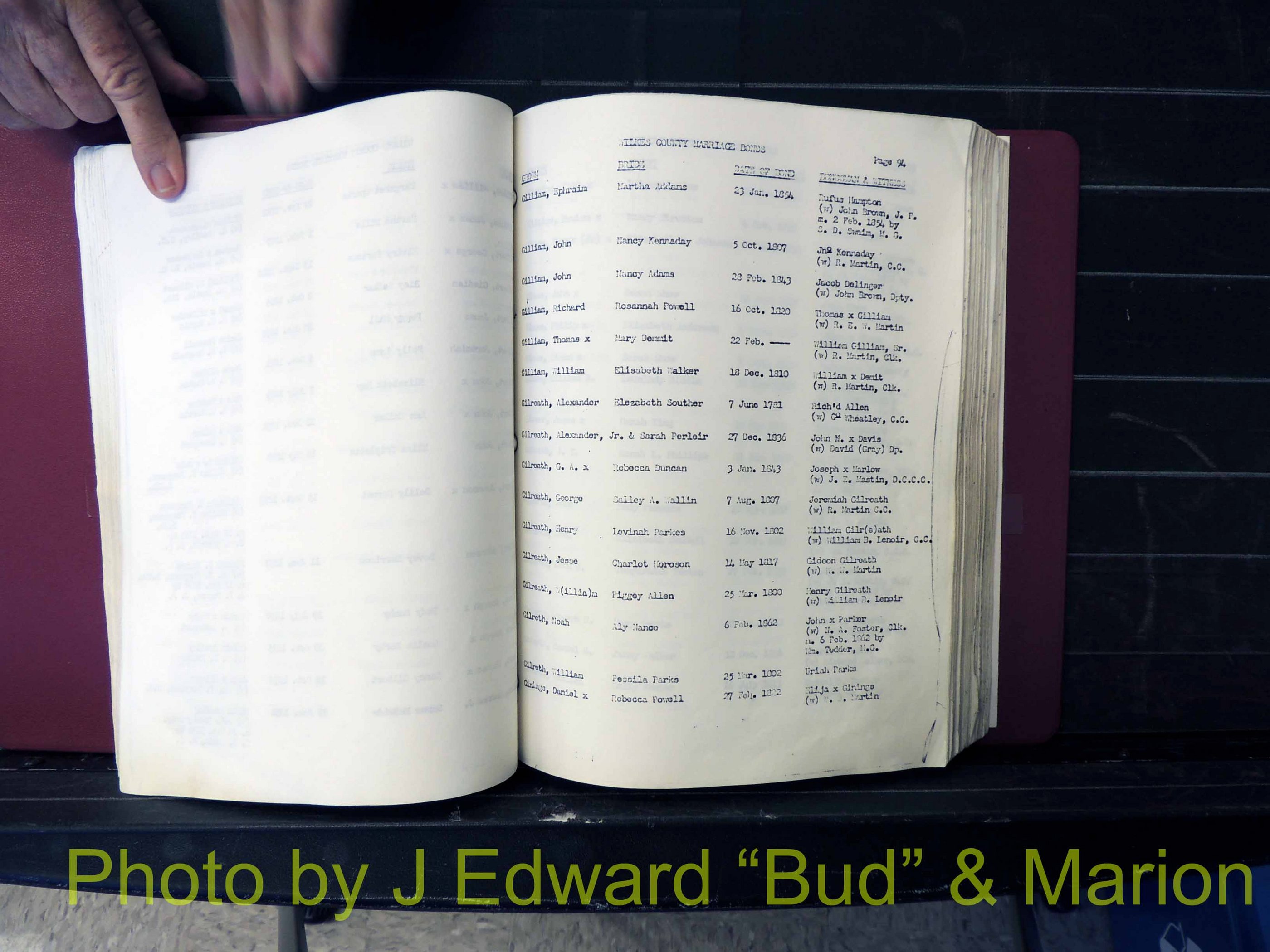 Wilkes Co, NC, Marriage Bonds, 1830's up (195).JPG