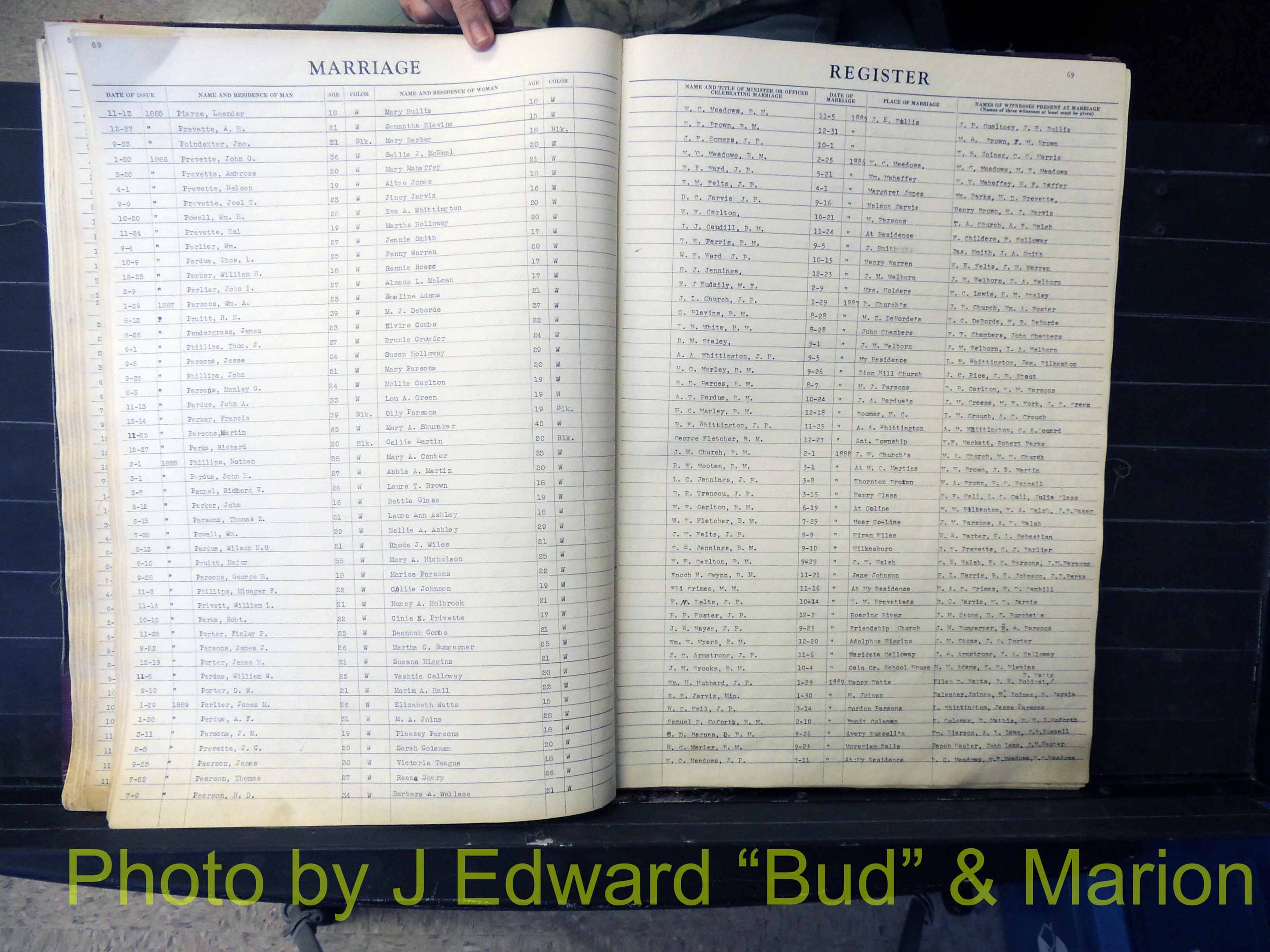 Wilkes Co, NC, Marriage Book 1, 1870-1940 (170).JPG