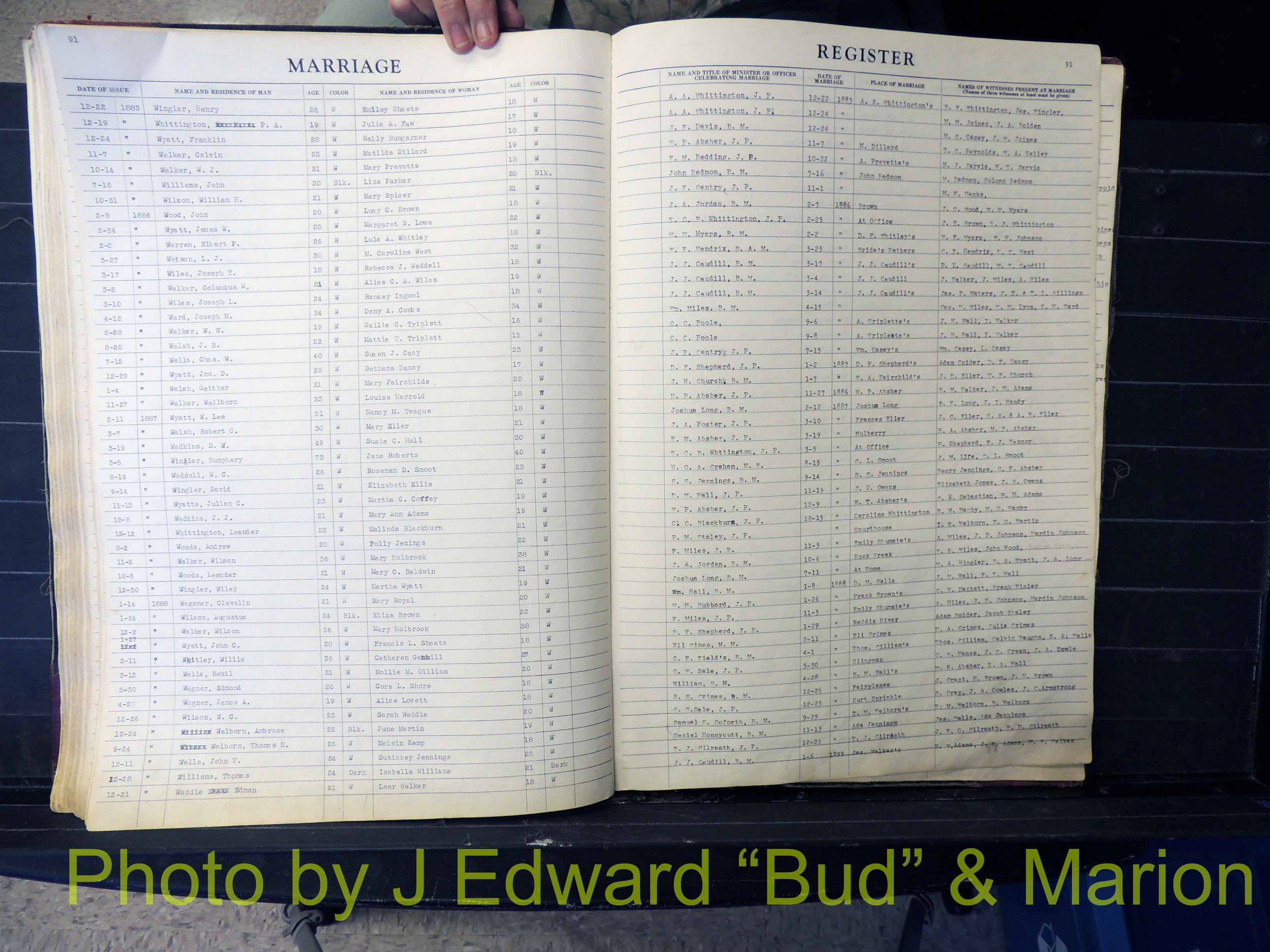 Wilkes Co, NC, Marriage Book 1, 1870-1940 (192).JPG