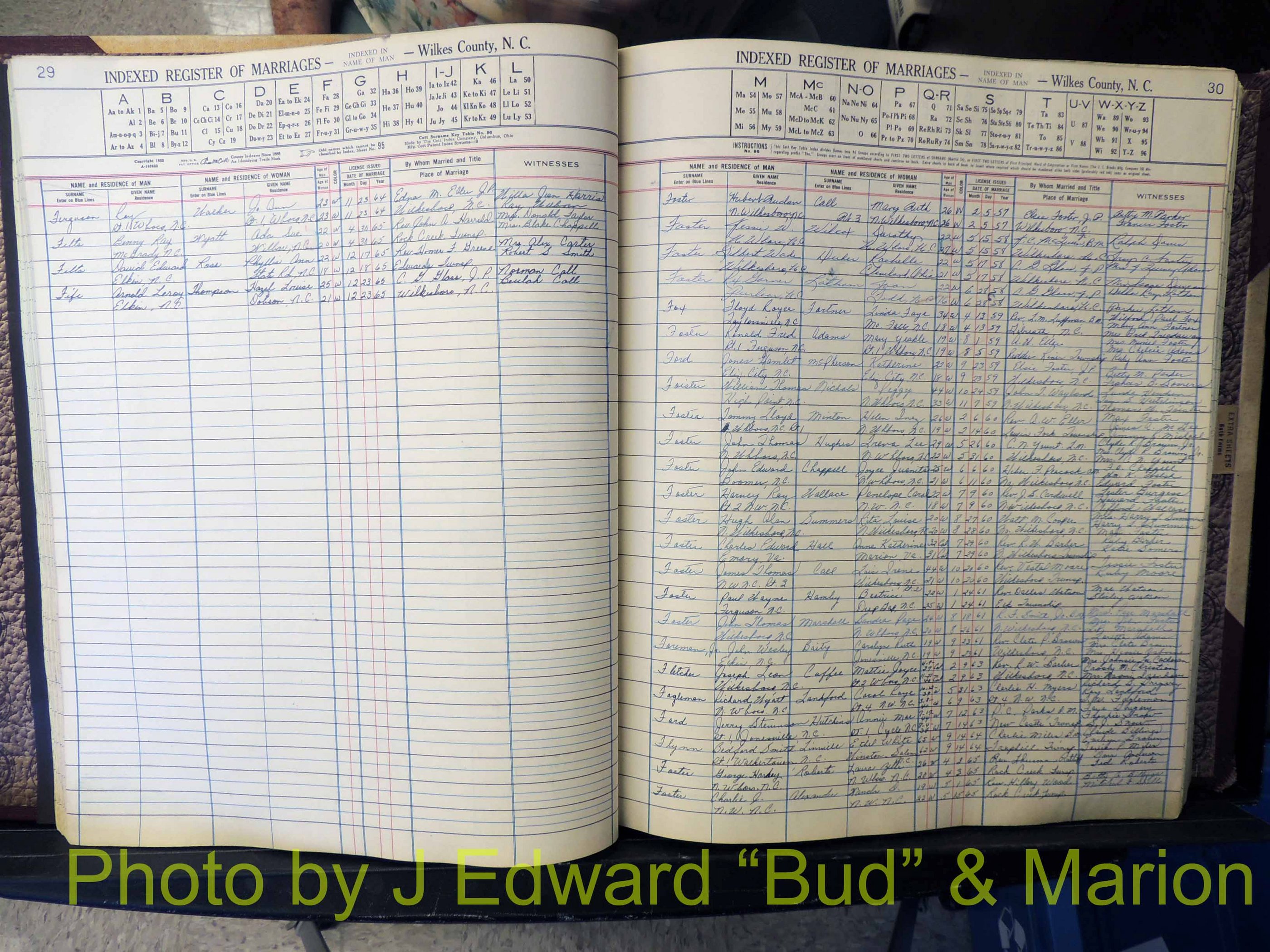 Wilkes Co, NC, Marriage Book 6, 1957-1965 (140).JPG