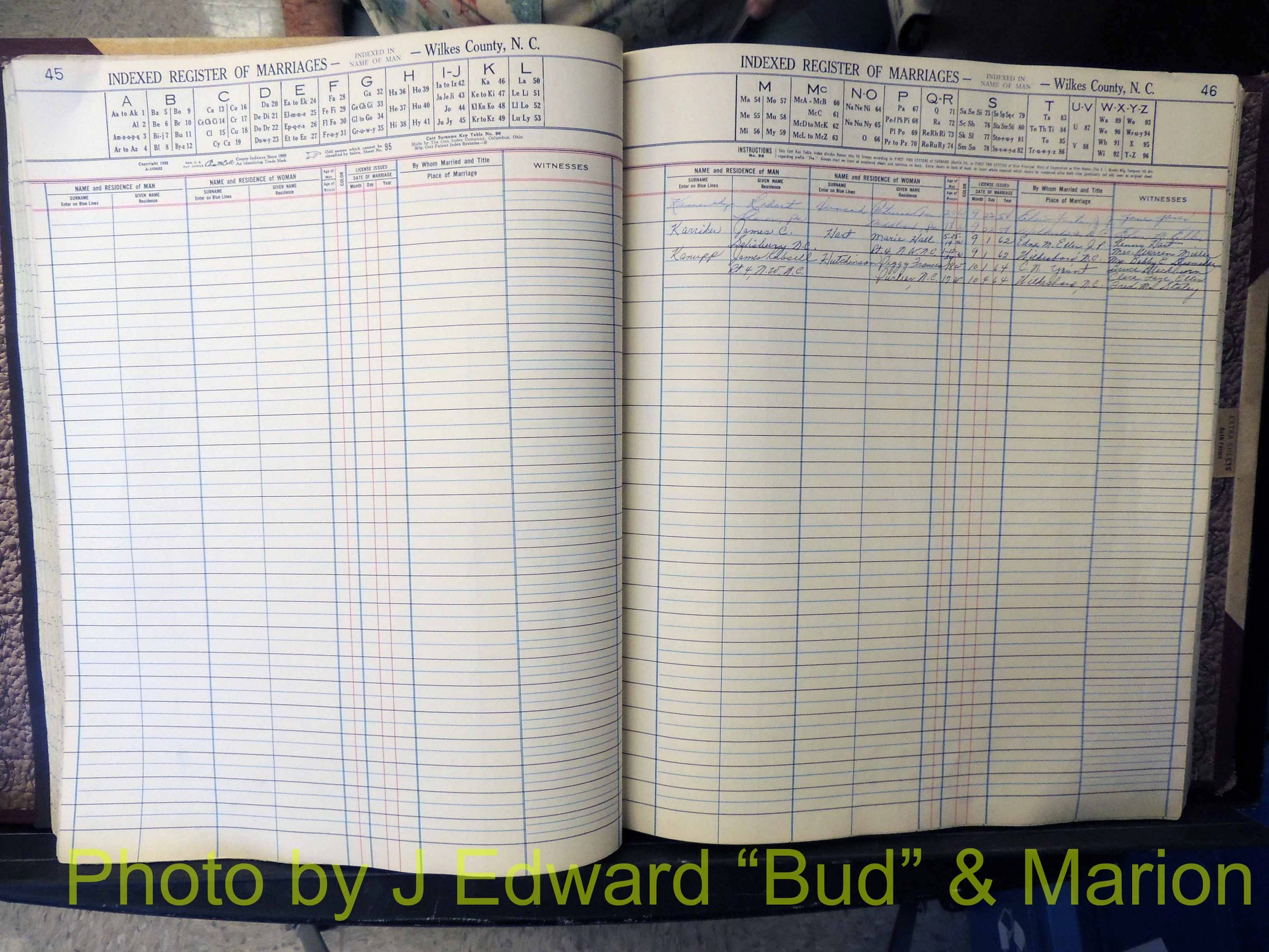 Wilkes Co, NC, Marriage Book 6, 1957-1965 (163).JPG