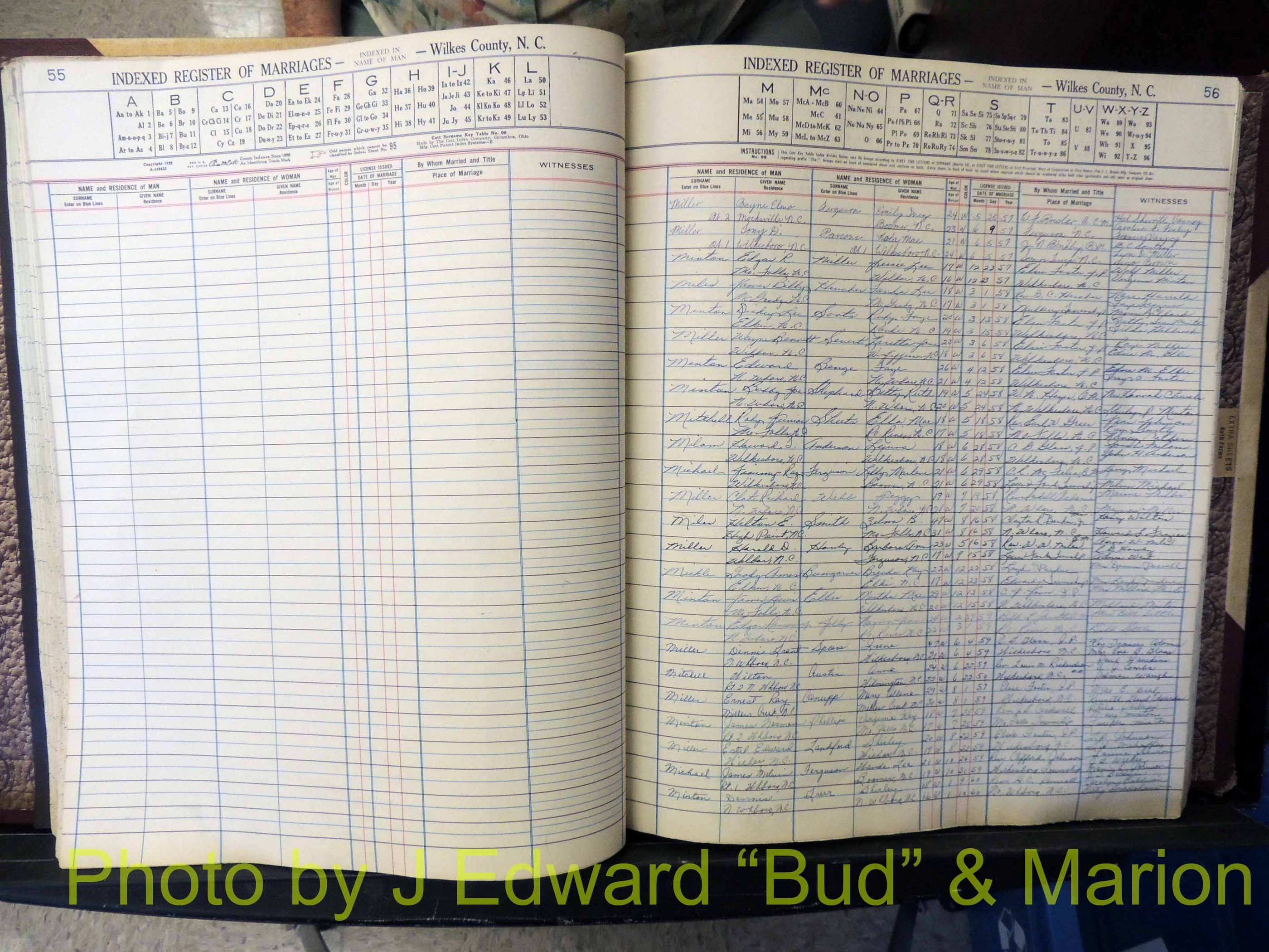 Wilkes Co, NC, Marriage Book 6, 1957-1965 (175).JPG