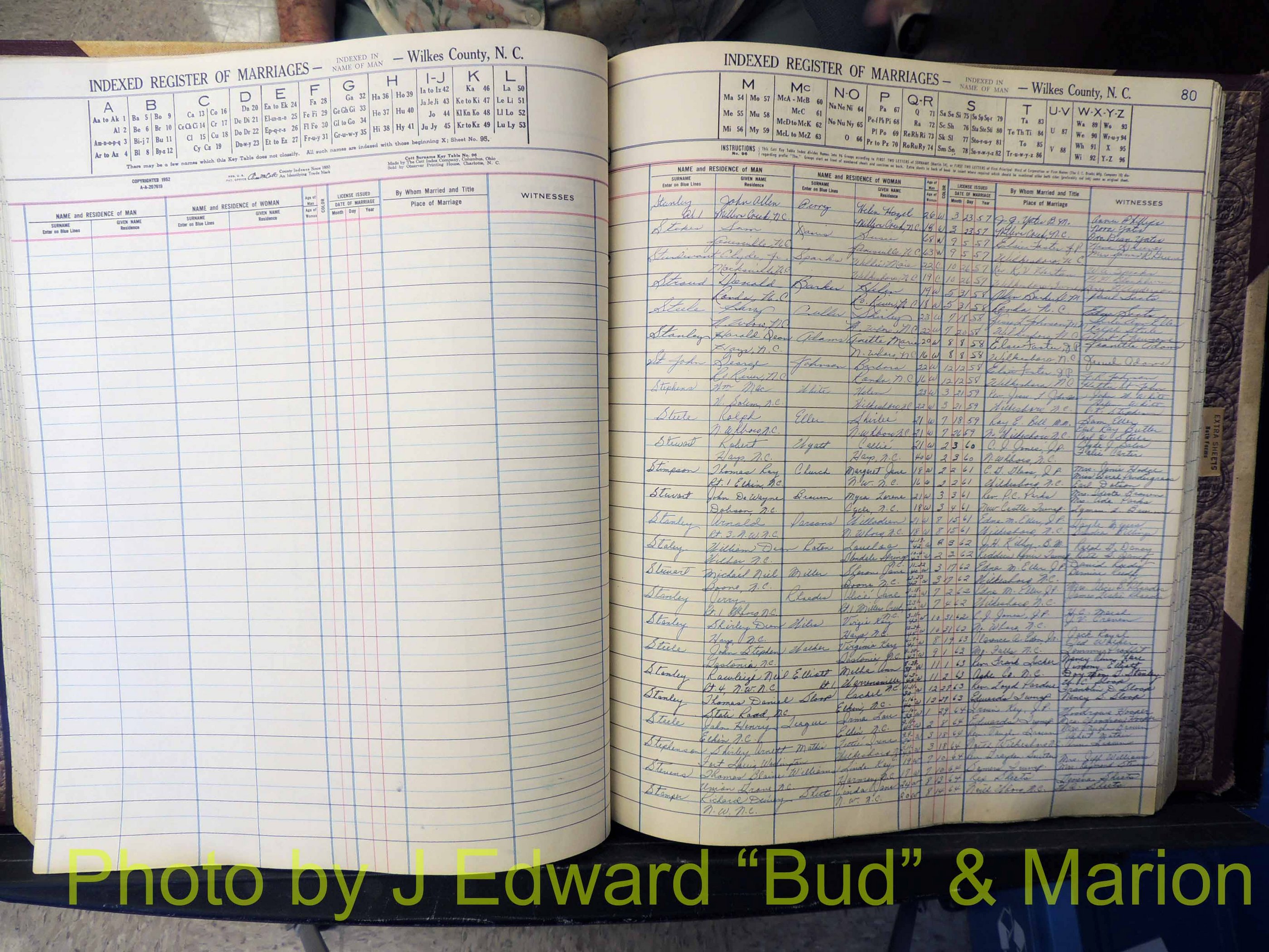 Wilkes Co, NC, Marriage Book 6, 1957-1965 (209).JPG