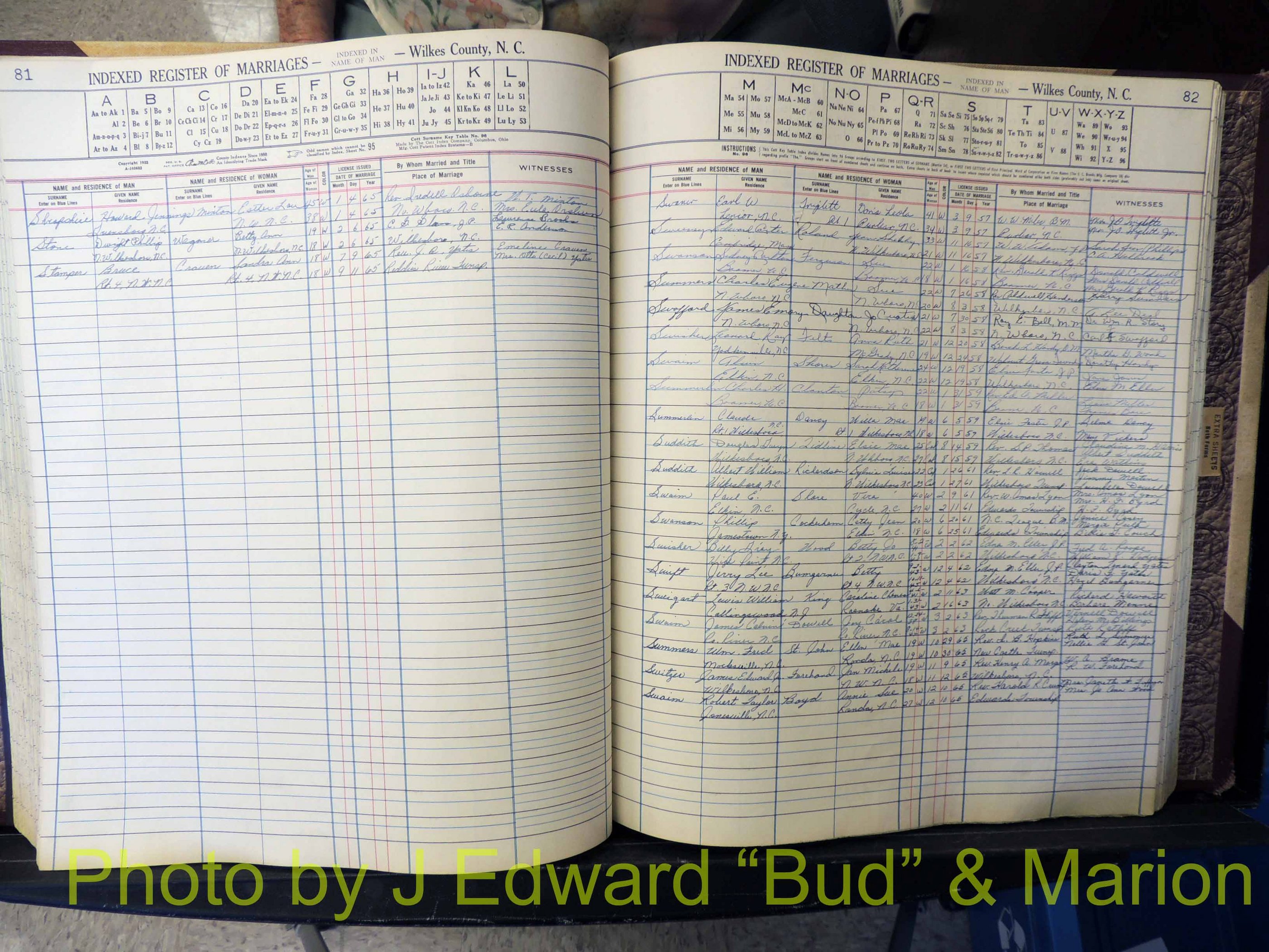 Wilkes Co, NC, Marriage Book 6, 1957-1965 (211).JPG
