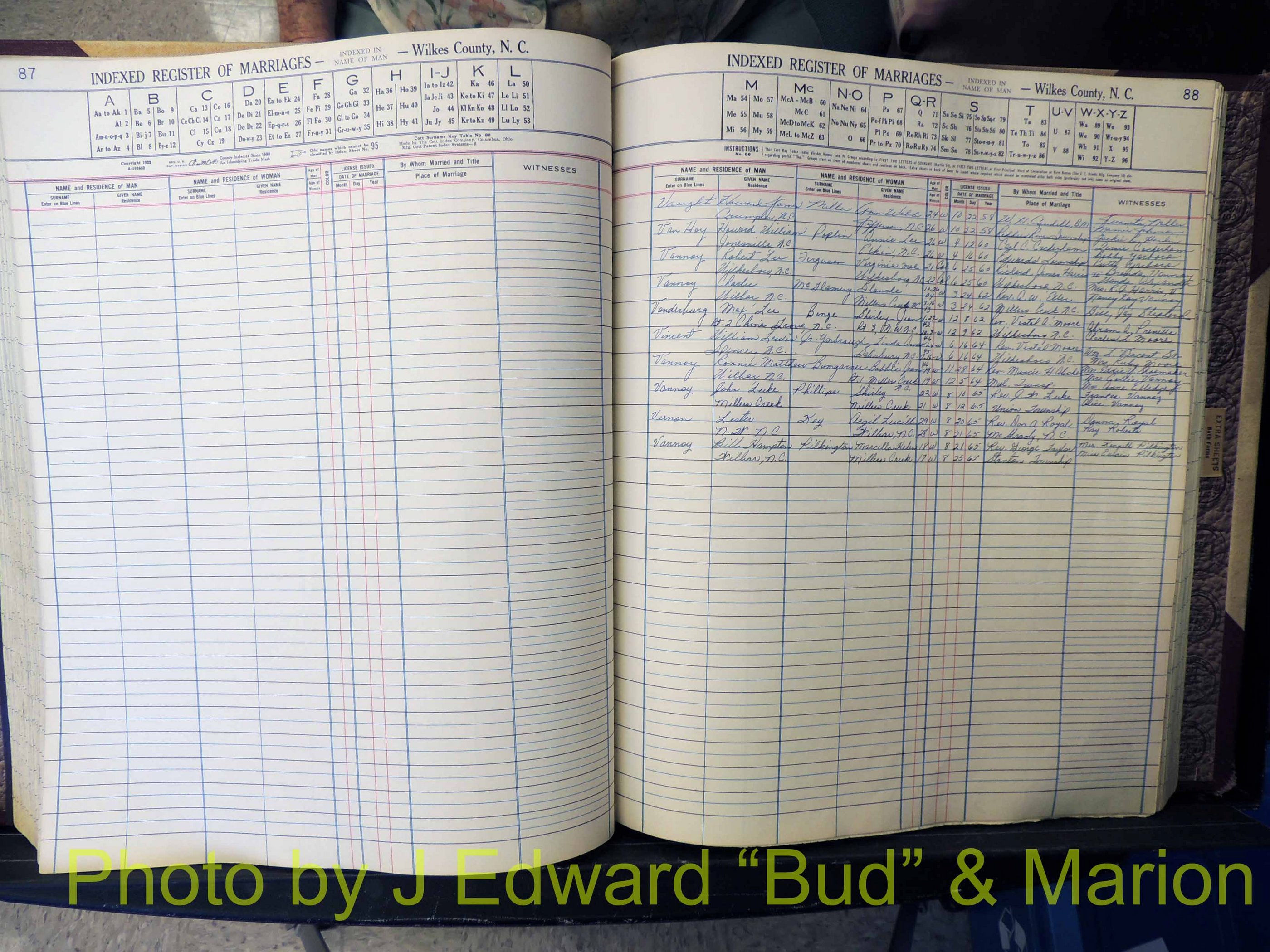 Wilkes Co, NC, Marriage Book 6, 1957-1965 (217).JPG