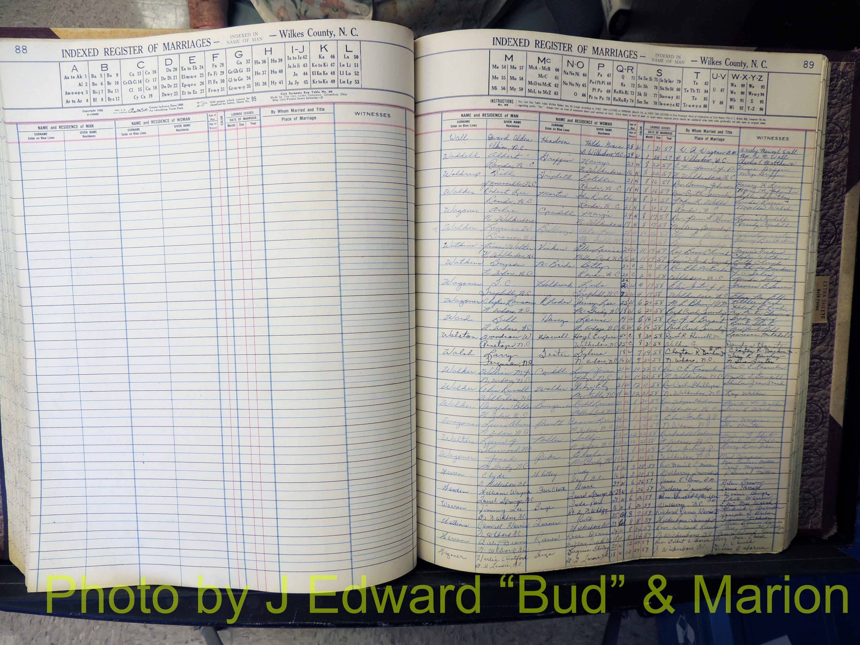 Wilkes Co, NC, Marriage Book 6, 1957-1965 (218).JPG