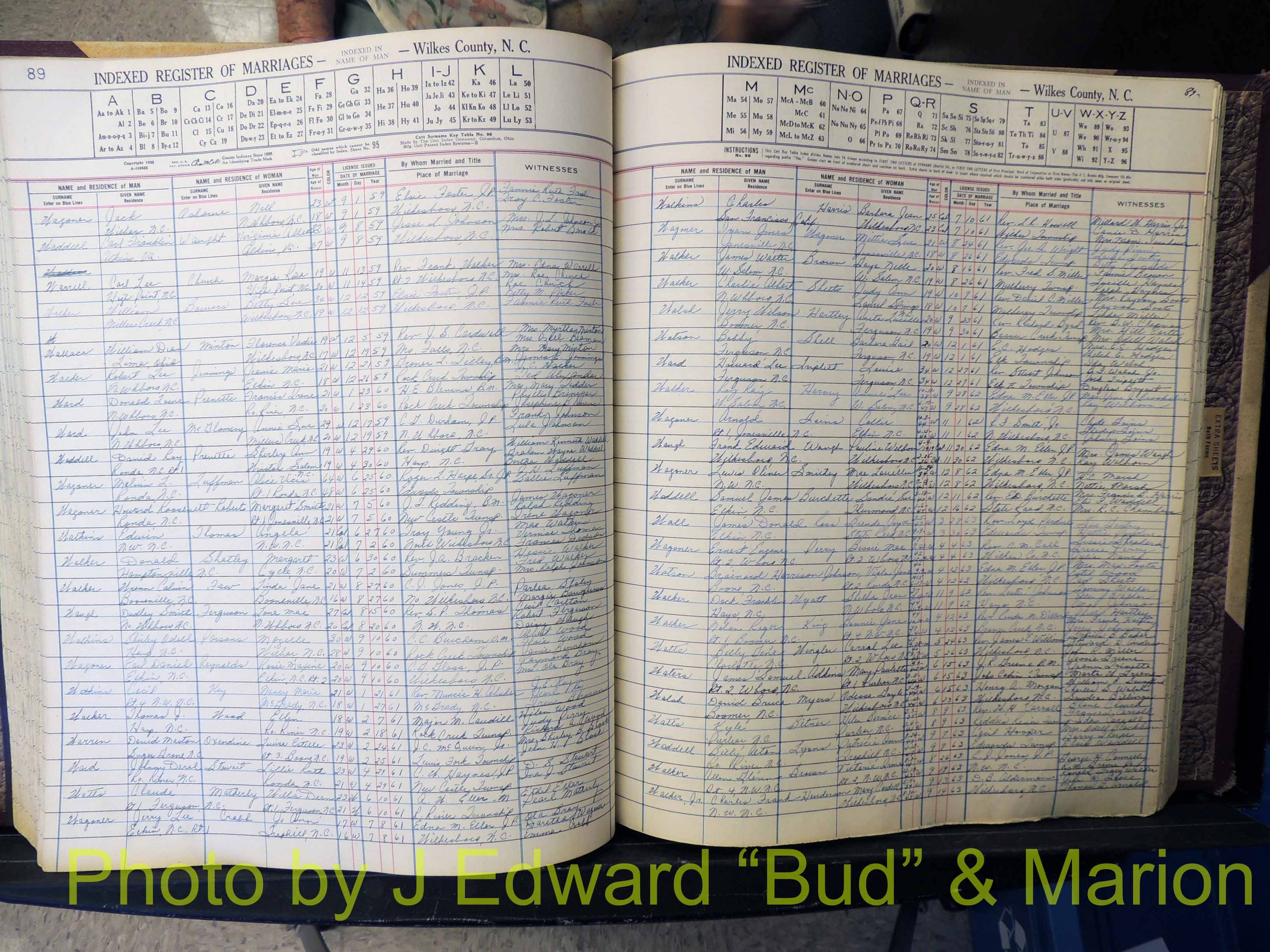 Wilkes Co, NC, Marriage Book 6, 1957-1965 (219).JPG