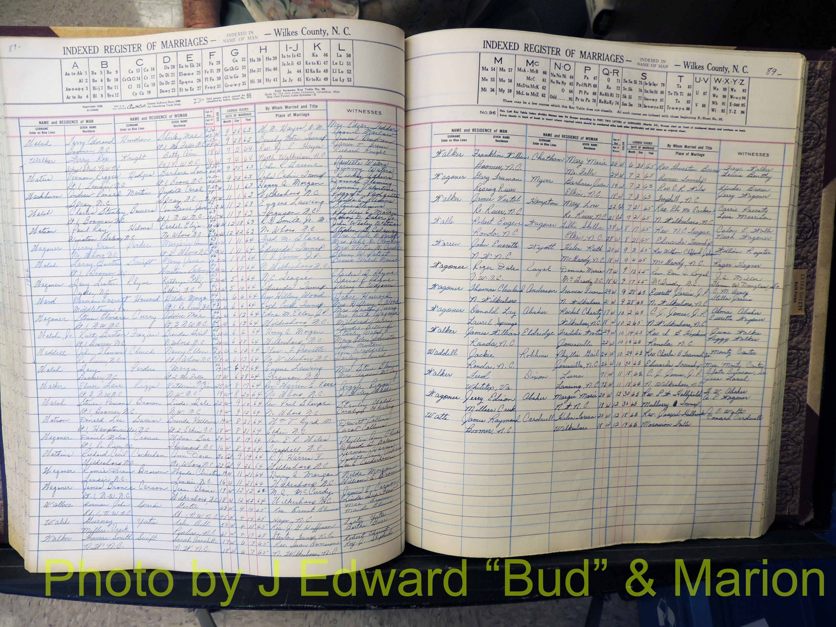 Wilkes Co, NC, Marriage Book 6, 1957-1965 (220).JPG