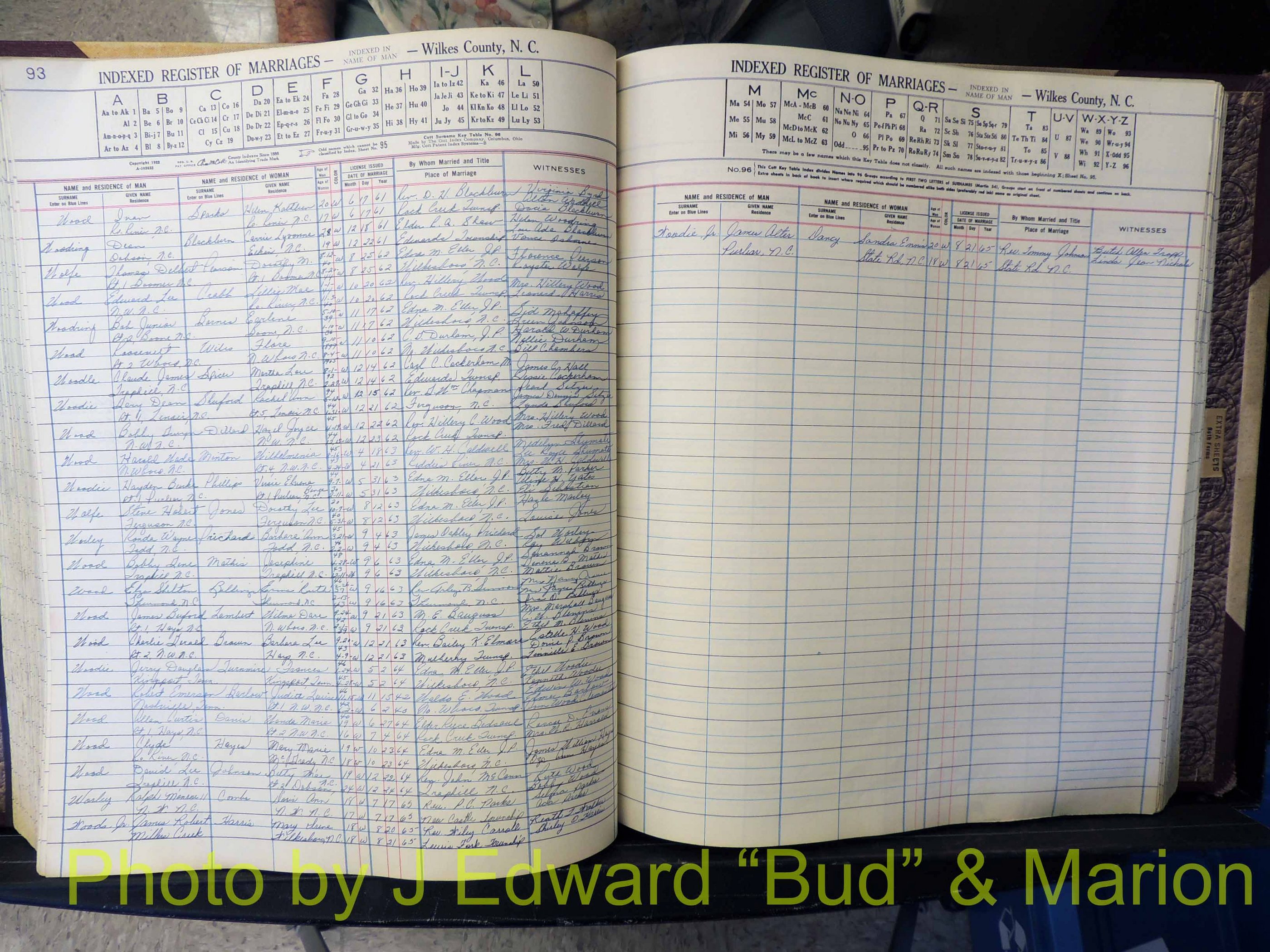 Wilkes Co, NC, Marriage Book 6, 1957-1965 (227).JPG