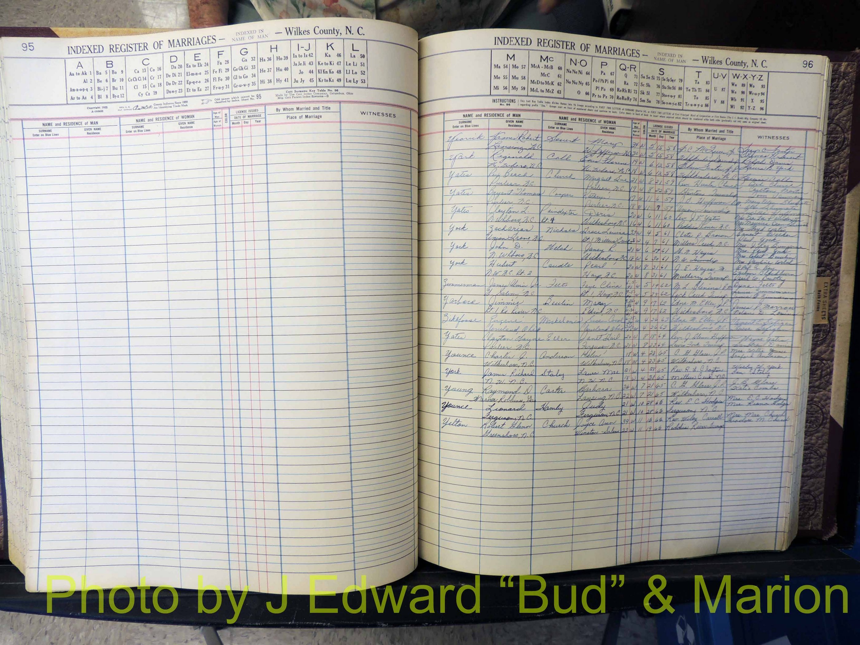 Wilkes Co, NC, Marriage Book 6, 1957-1965 (230).JPG