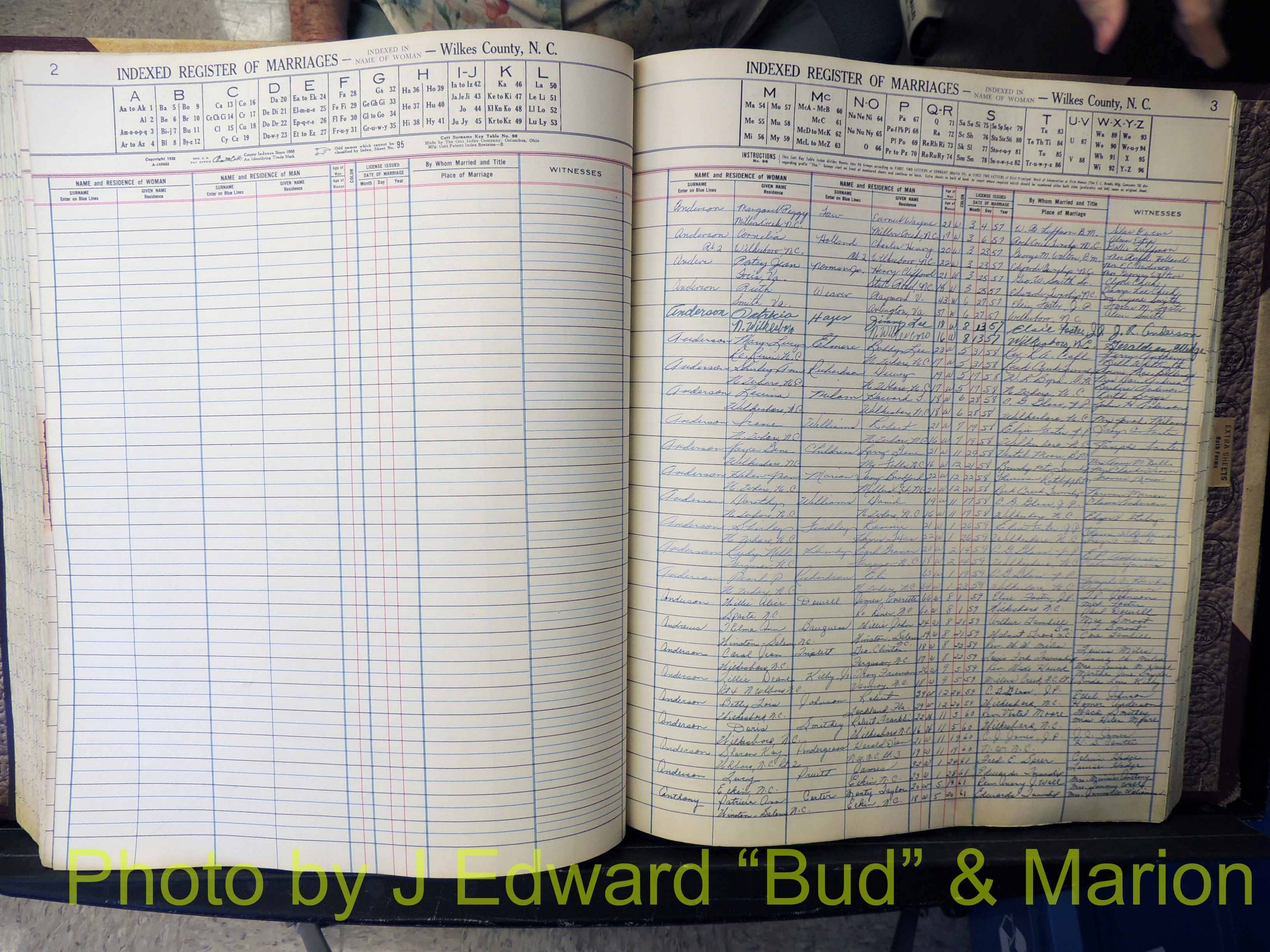 Wilkes Co, NC, Marriage Book 6, 1957-1965 (233).JPG