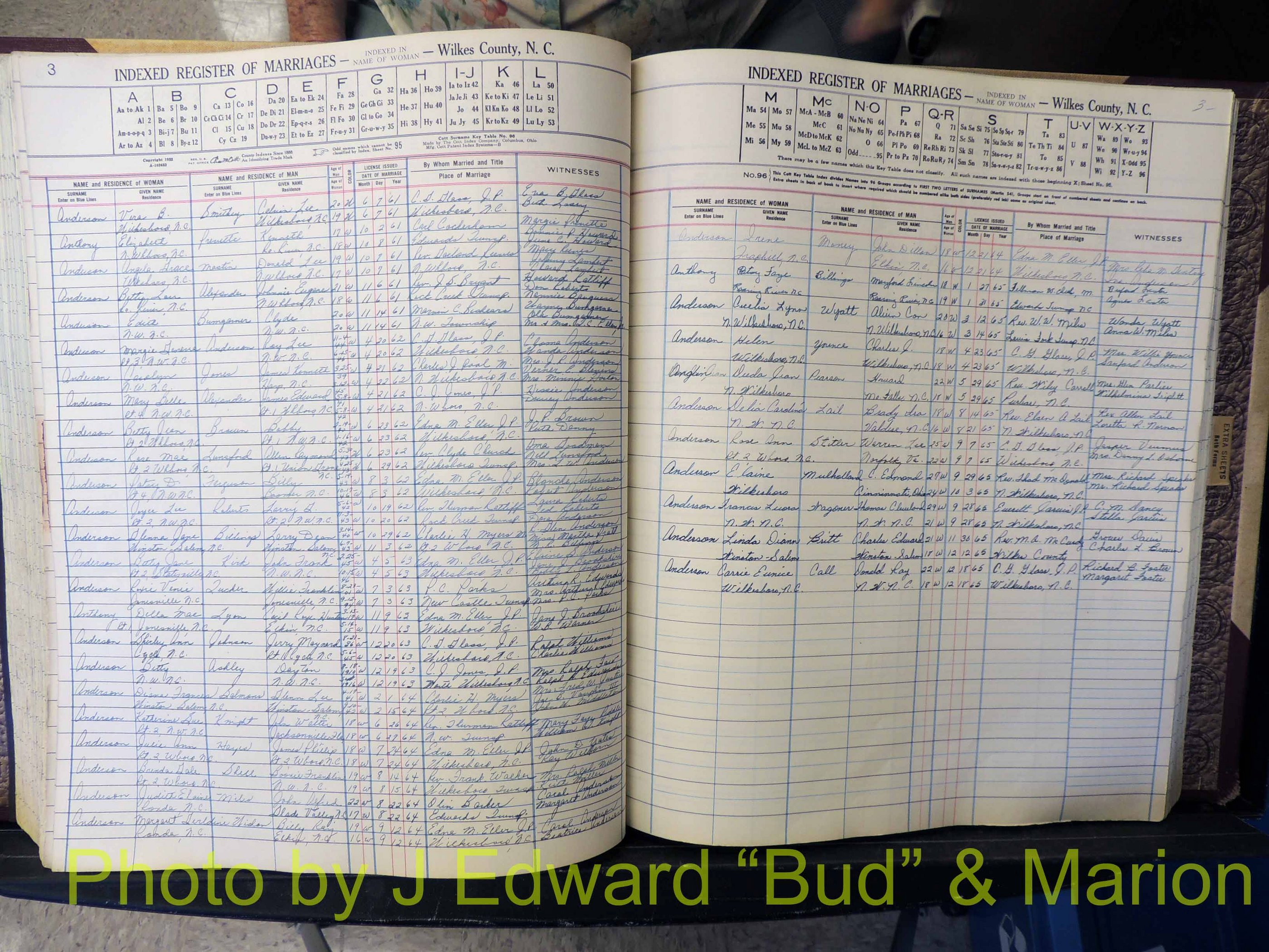 Wilkes Co, NC, Marriage Book 6, 1957-1965 (234).JPG