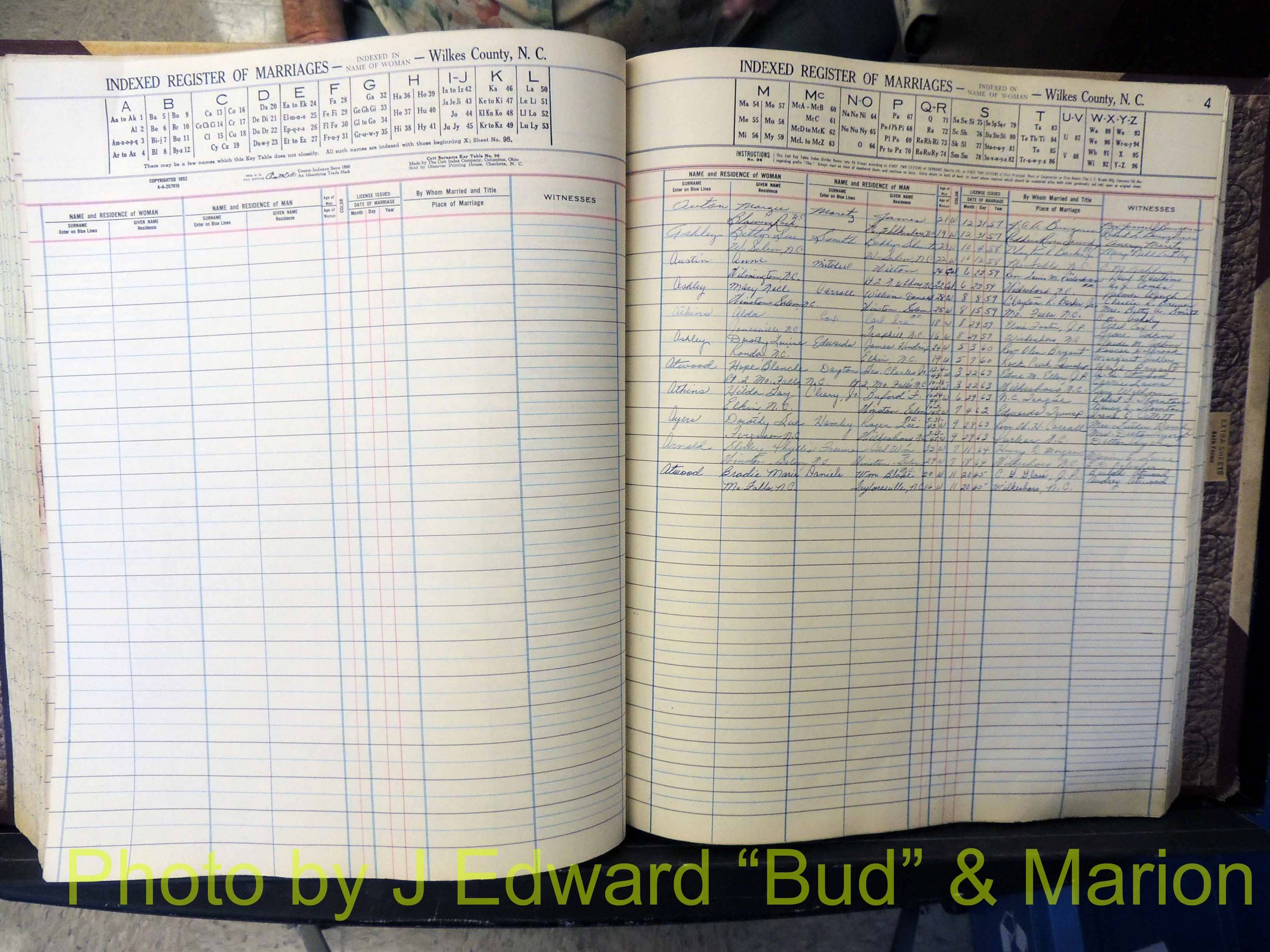 Wilkes Co, NC, Marriage Book 6, 1957-1965 (235).JPG