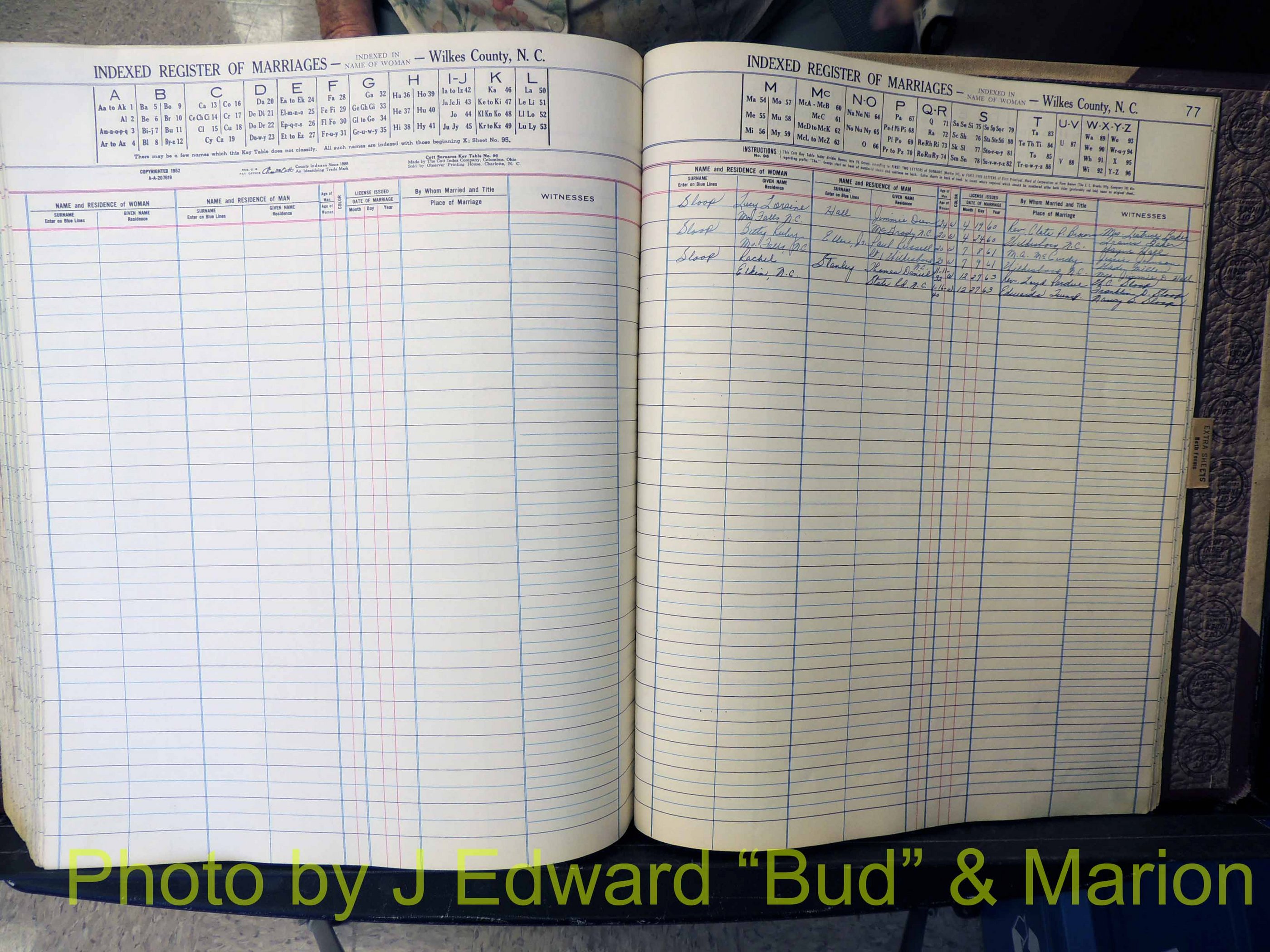 Wilkes Co, NC, Marriage Book 6, 1957-1965 (335).JPG