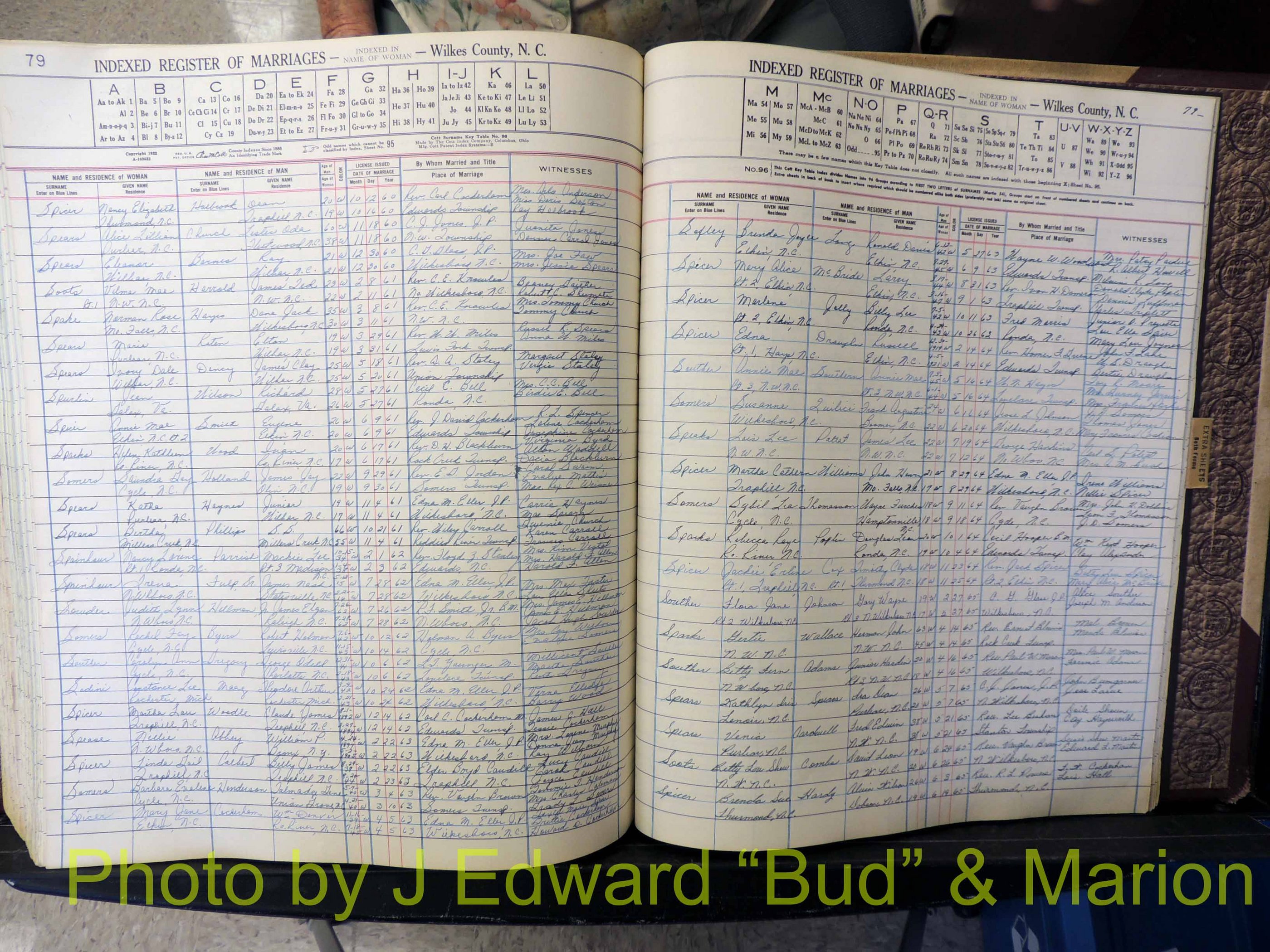 Wilkes Co, NC, Marriage Book 6, 1957-1965 (338).JPG