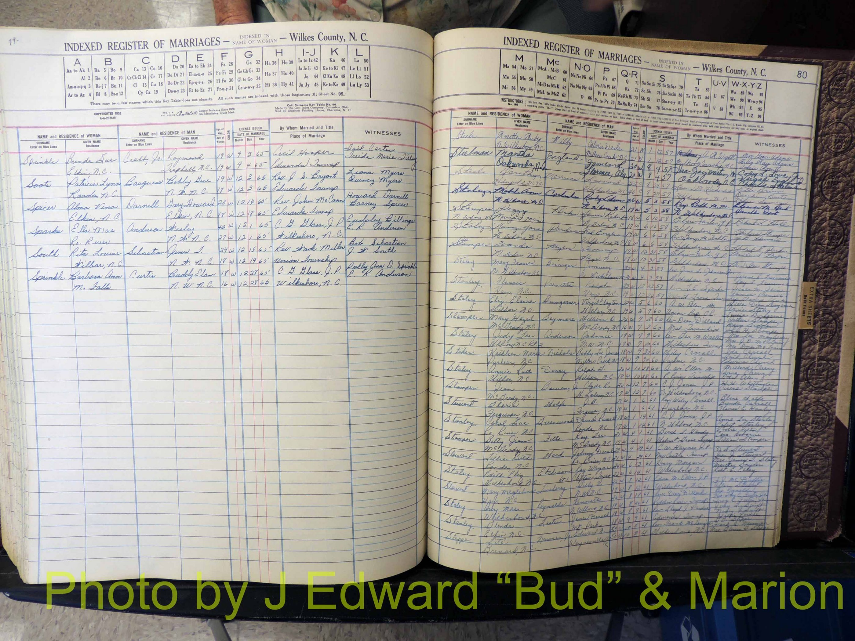 Wilkes Co, NC, Marriage Book 6, 1957-1965 (339).JPG