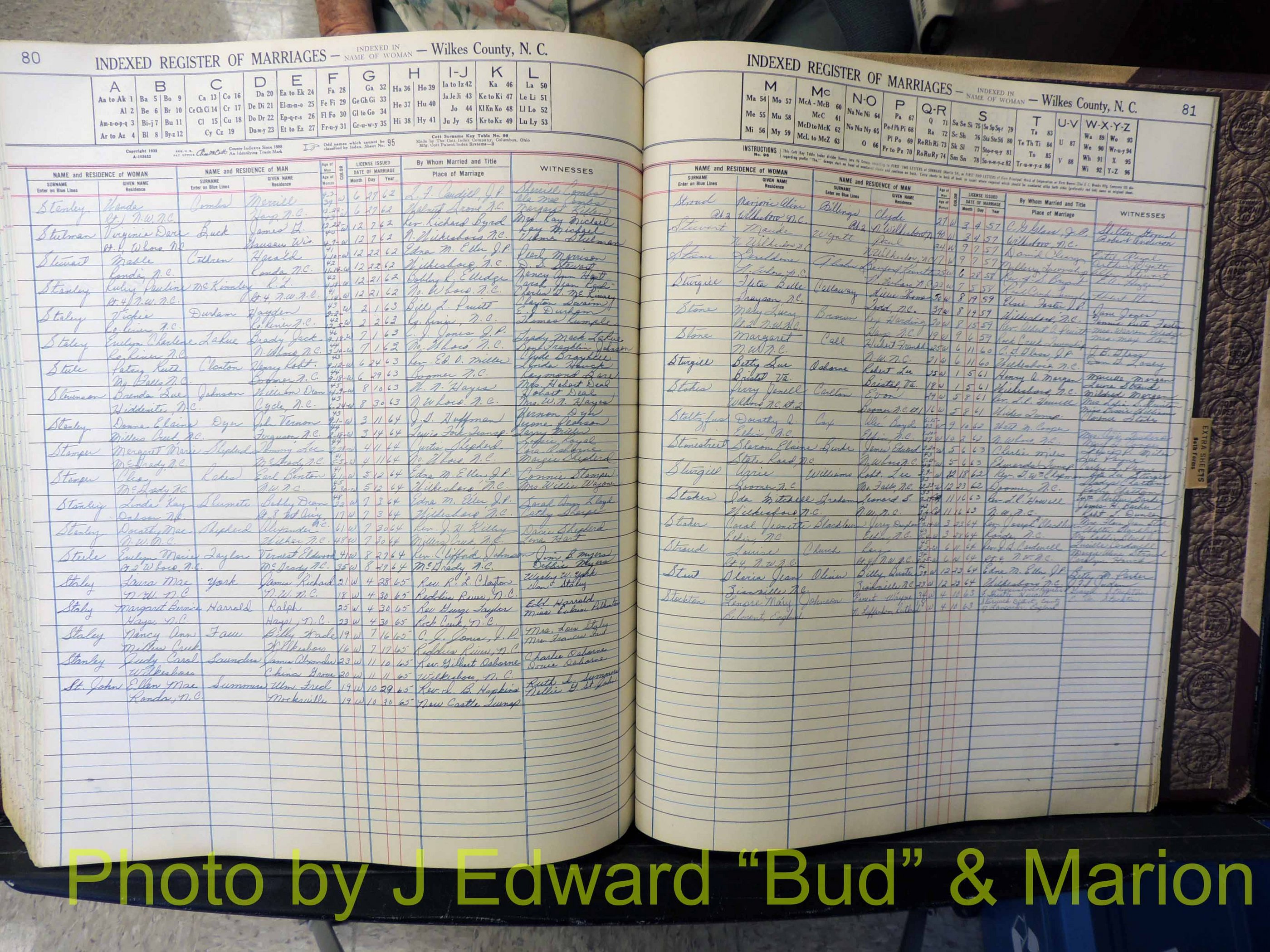 Wilkes Co, NC, Marriage Book 6, 1957-1965 (340).JPG