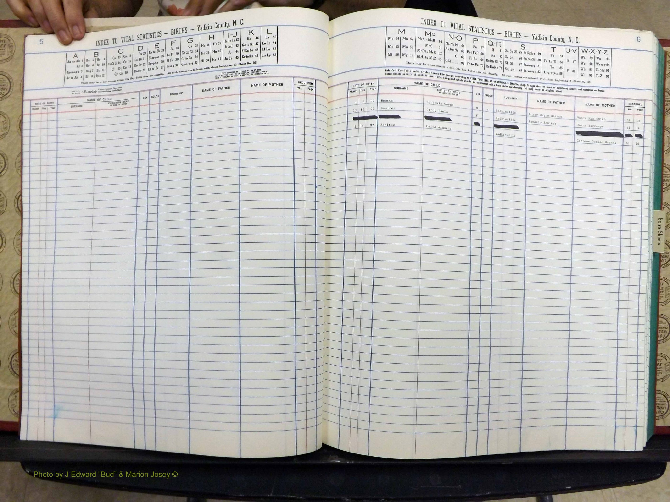 Yadkin Co, NC, Births, A-Z, 1991-2012 (106).JPG