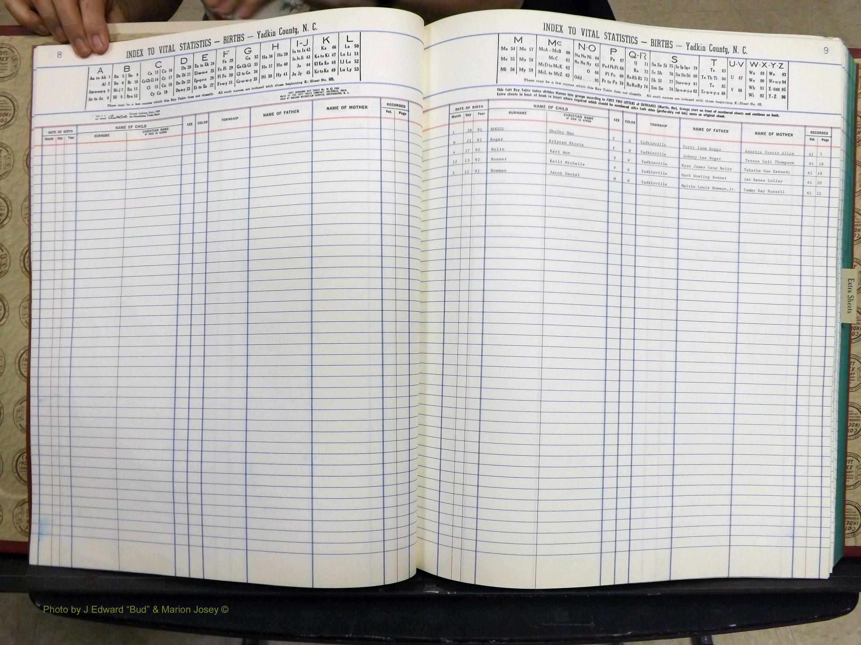 Yadkin Co, NC, Births, A-Z, 1991-2012 (108).JPG