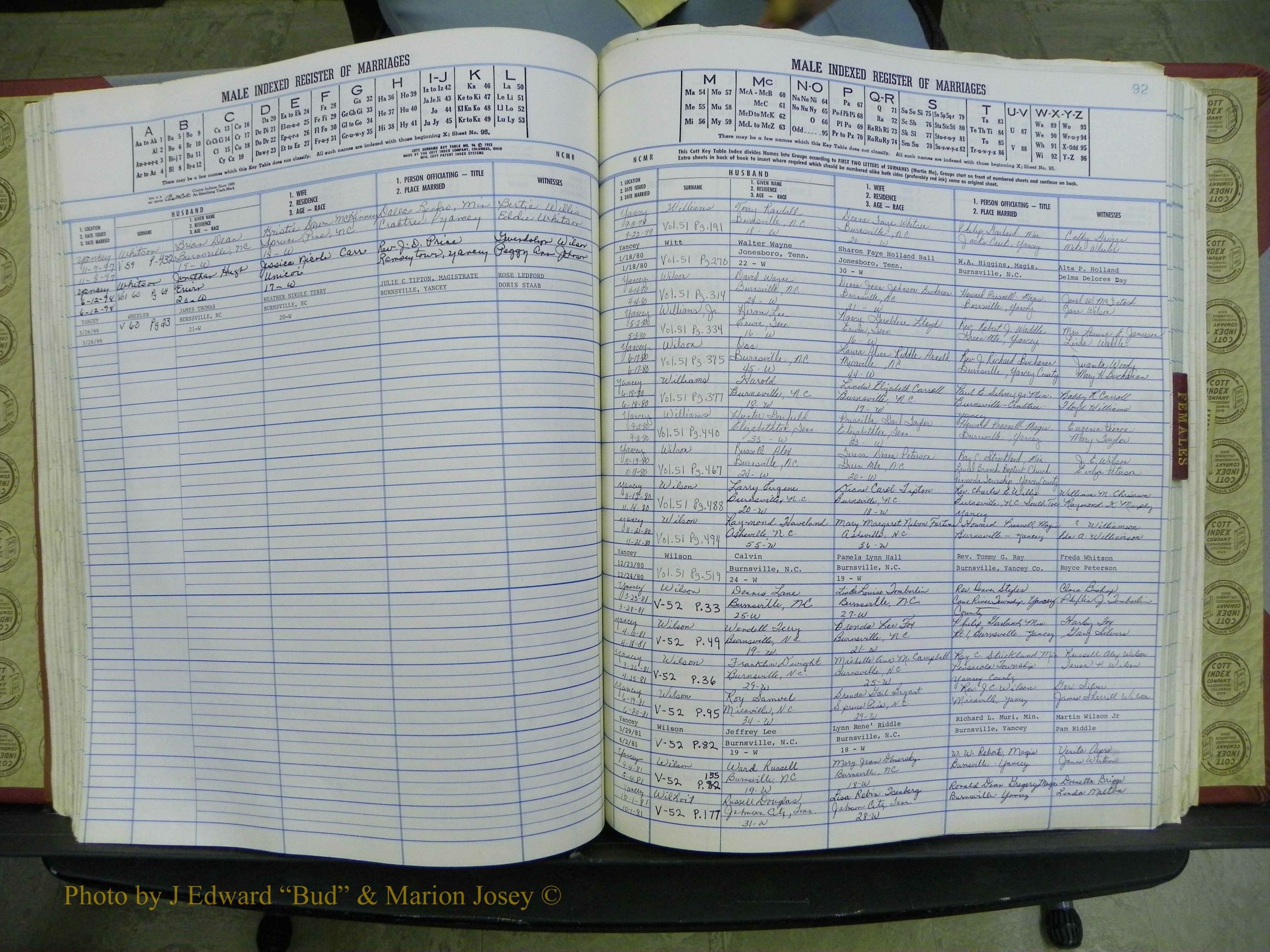 Yancey Co, NC Marriages, 1979-1999, A-Z (147).JPG