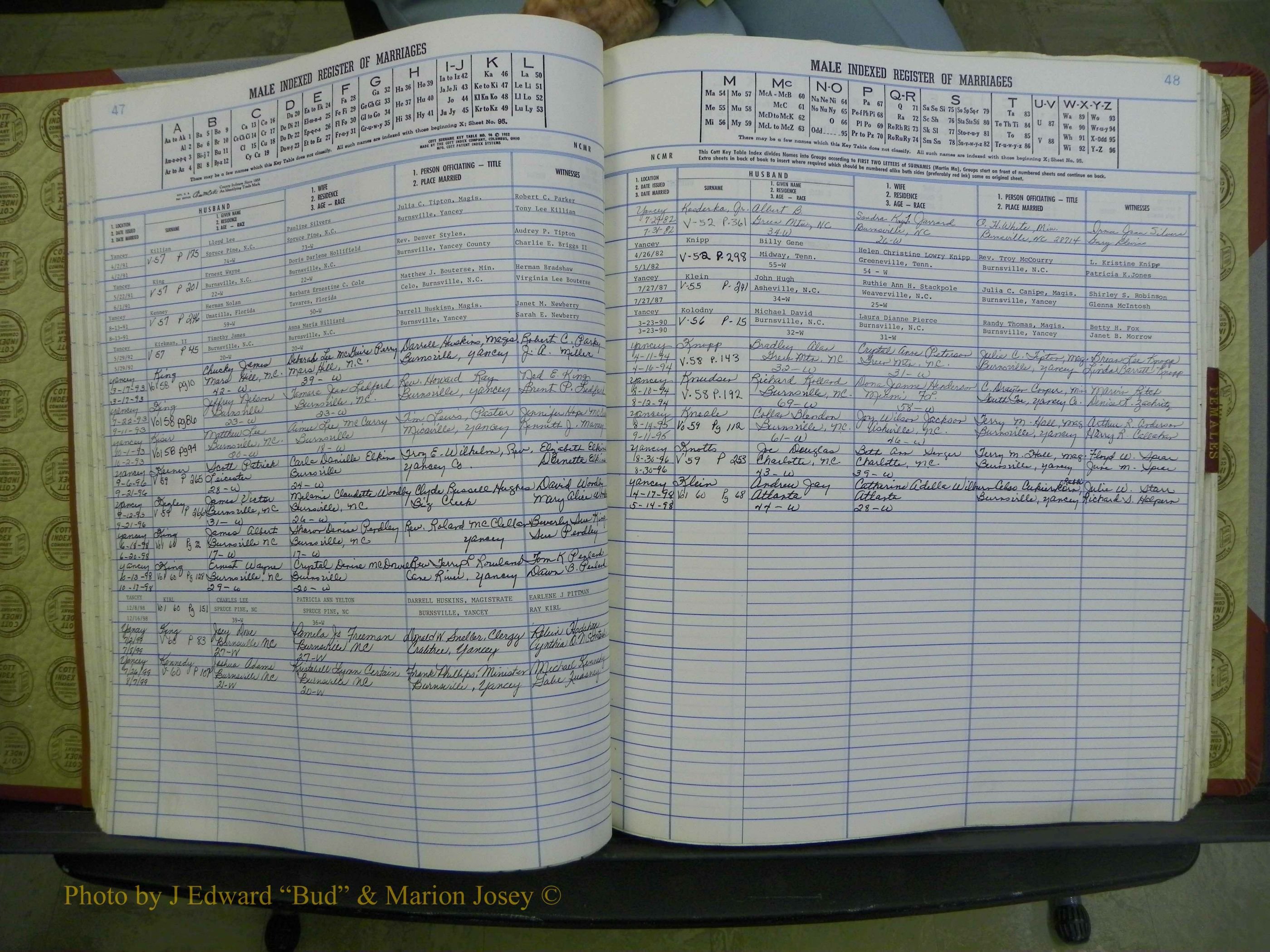 Yancey Co, NC Marriages, 1979-1999, A-Z (77).JPG