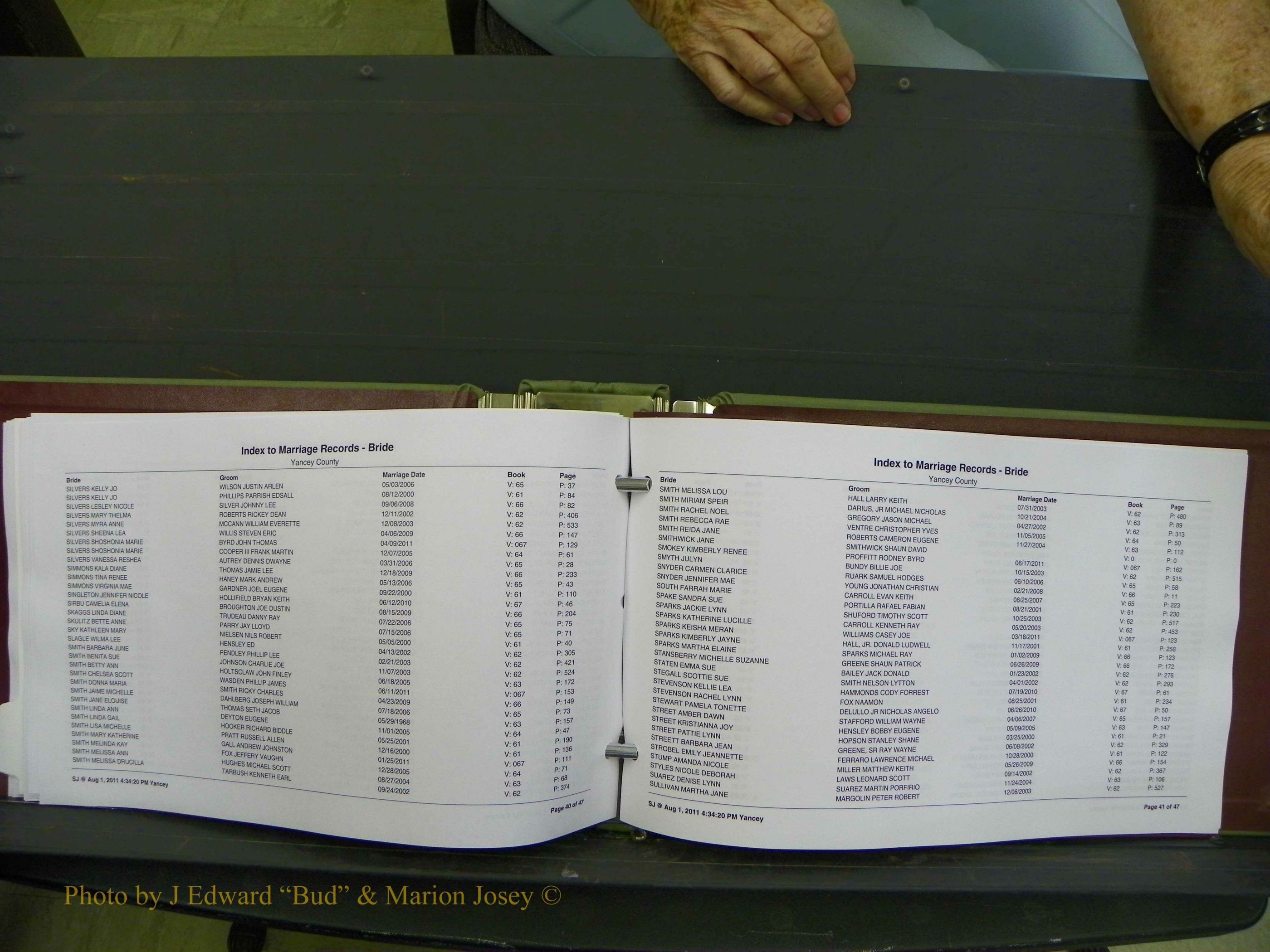 Yancey Co, NC Marriages, 2000+, A-Z (46).JPG